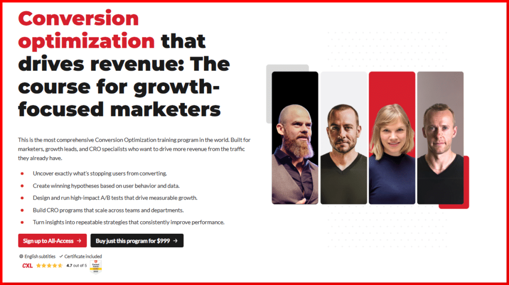 CRO certification CXL